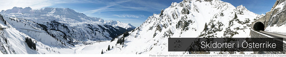 Skidorter i Österrike